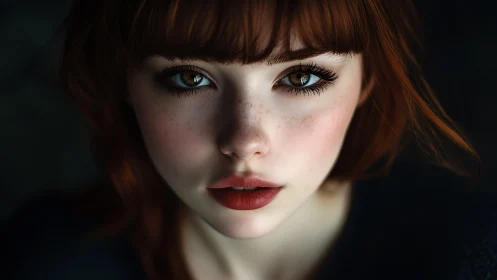 Photorealistic close portrait with cinematic depth-of-field rendering.