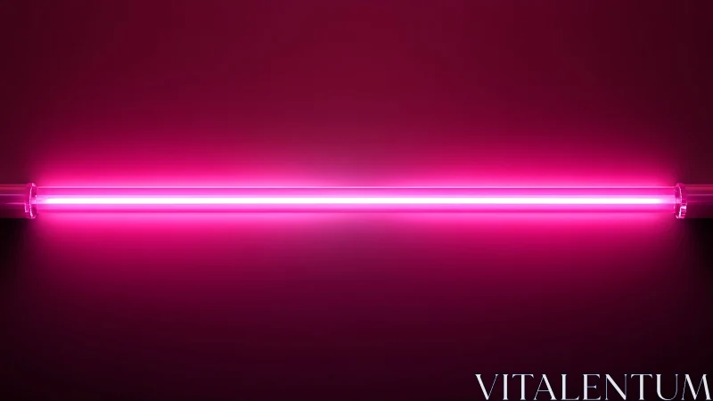 Neon horizon bar casting electric pink glow on silence.