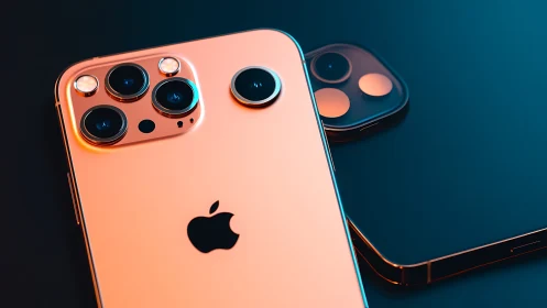 Coral and Teal iPhone Duo: Smartphones Reimagined.