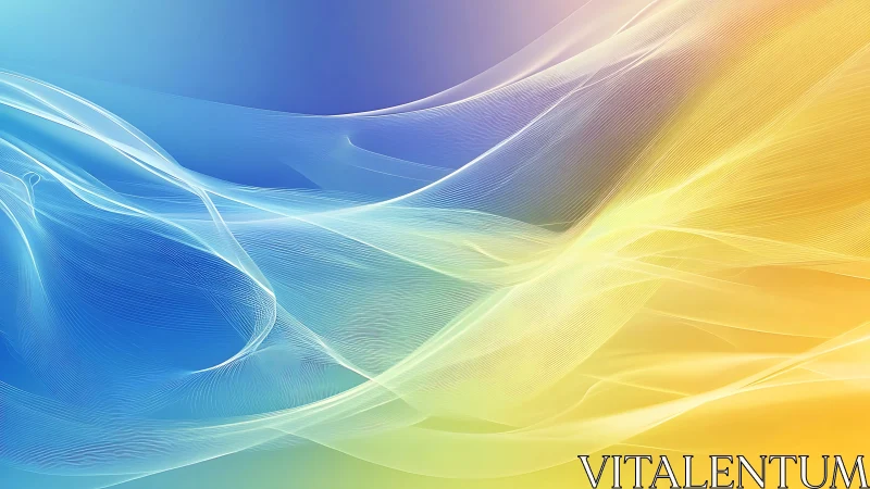 Gradient light waves form fluid abstract spectrum composition