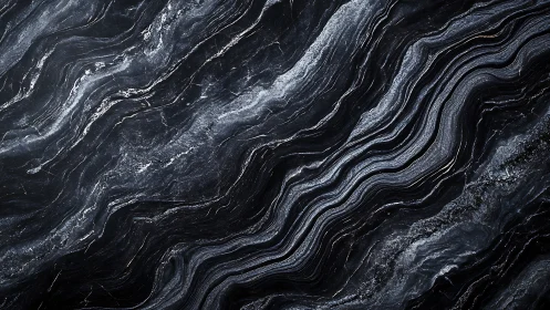 Midnight marble rivers whisper through obsidian stone.