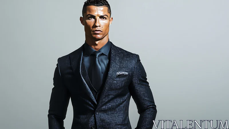 Tailored resolve sharpens under cool studio stillness tonight