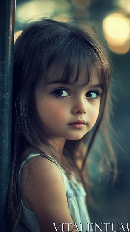 Young Dreamer Leaning into Twilight Reverie