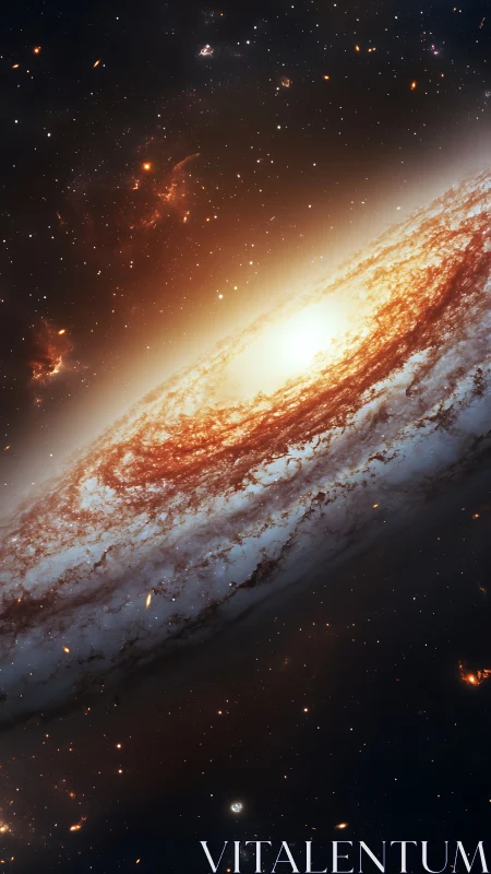 Spiral galaxy glow swirling through a quiet cosmic night.