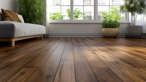 Sunlit wooden floor inviting slow mornings and quiet joy.