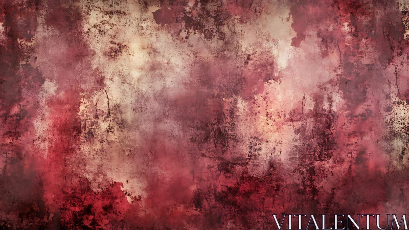 Rustic red and beige grunge textured background, abstract art style.