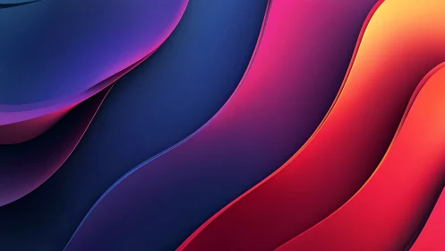 Neon satin waves drifting through midnight gradients.