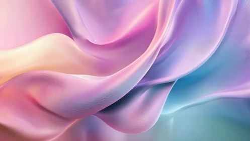 Pastel silk currents drift like digital Aurora waves