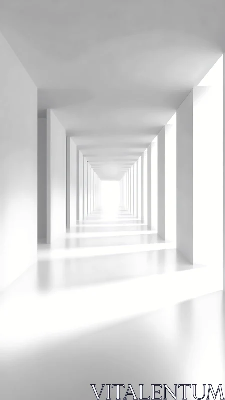 Receding corridor extends infinitely through nested rectangular frames.