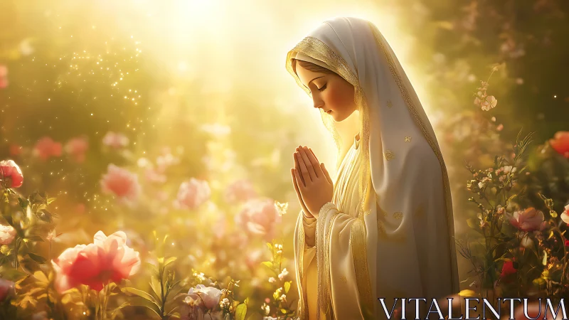 Soft prayers drift upward through rose-lit morning radiance