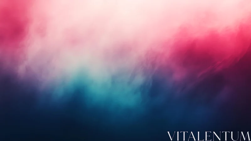 Vibrant Pink and Blue Abstract Gradient Mist Background Art.