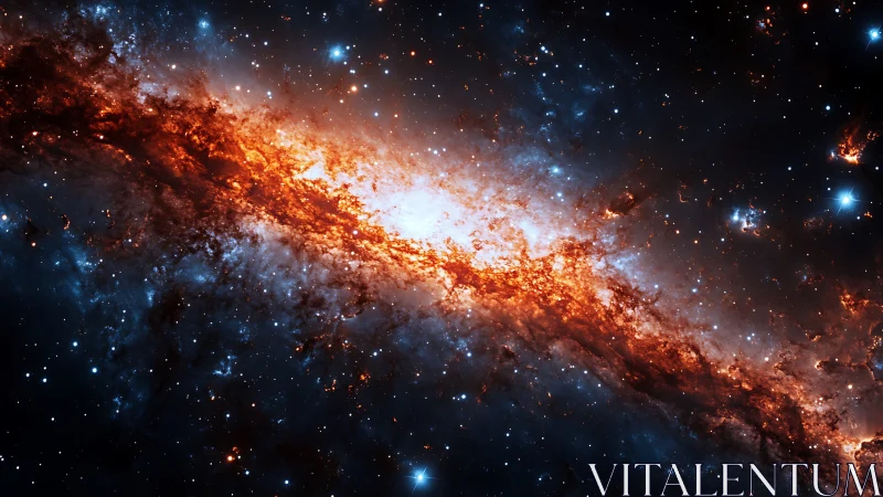 Starforge River ignites a molten path across deep space.