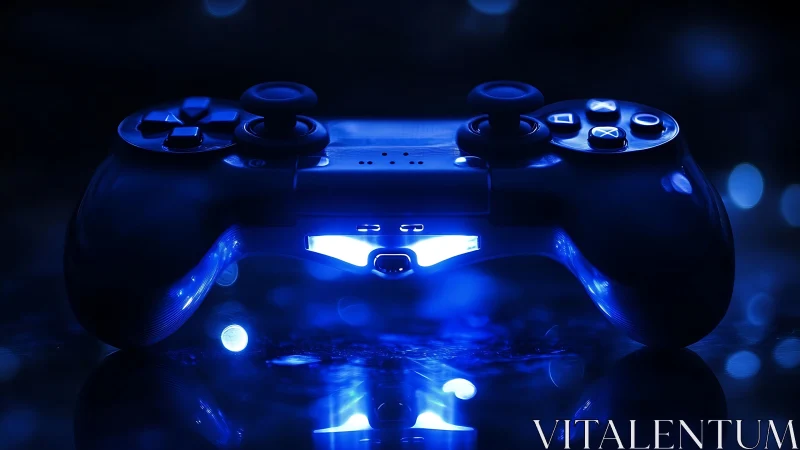 Luminous Gaming Console Glows Against Darkness With Neon Brilliance