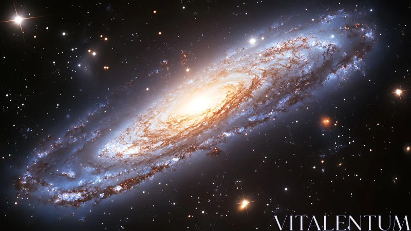 Star‑forged spiral galaxy swirling in luminous cosmic bloom.