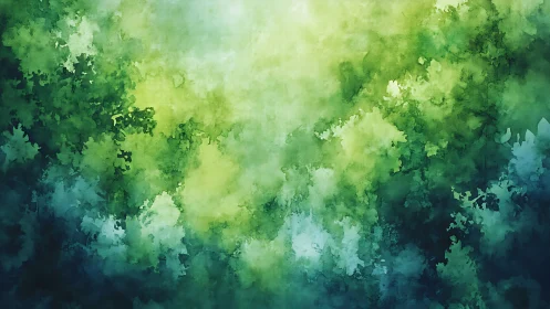 Emerald Dreams in Watercolor.