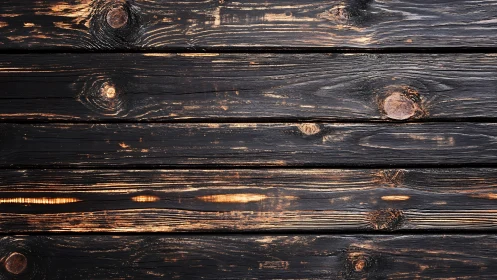 Charred dark wood planks with rustic grain texture pattern.