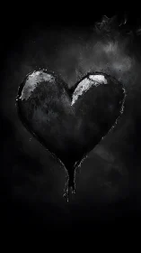 Frozen Heart with Crystalline Surface in Monochromatic Darkness