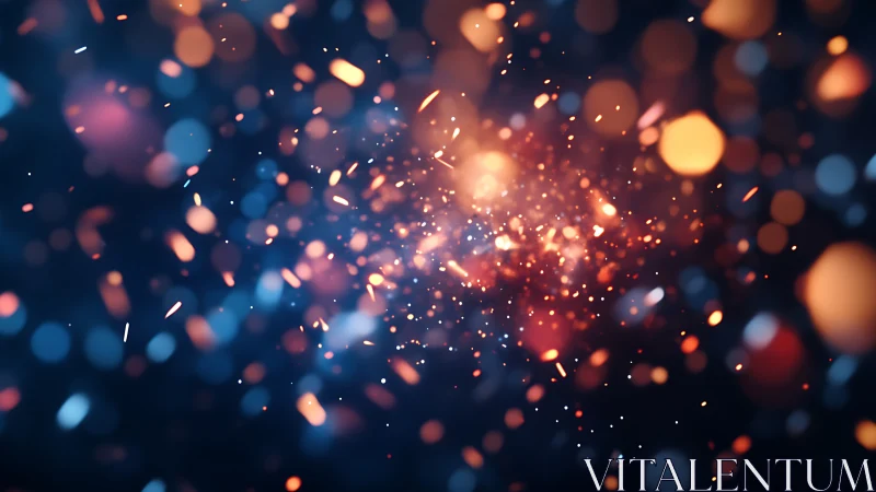 Luminous Particle Burst with Dynamic Light Trails