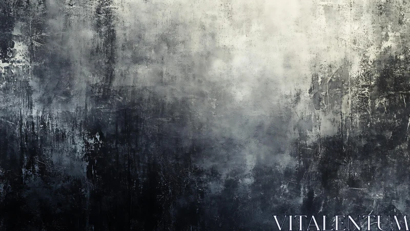 Moody Abstract Grunge Texture in Black and White Tones.