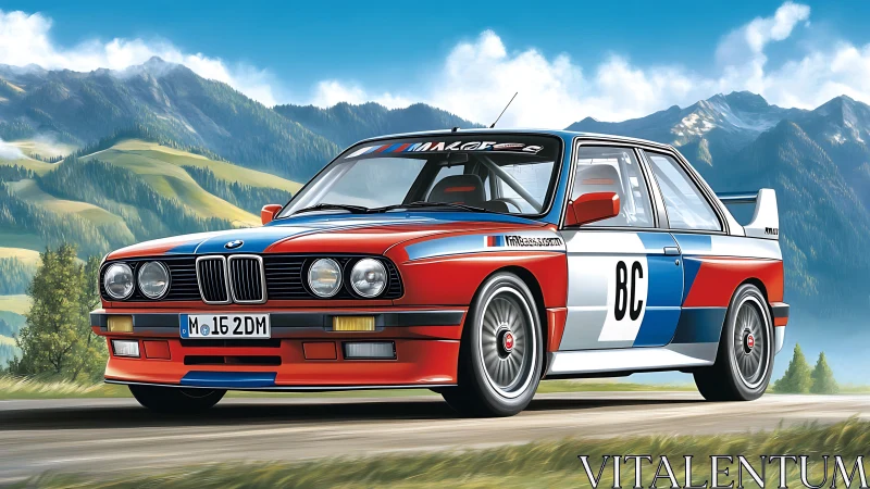 Turbocharged alpine legend in tri-color racing armor.