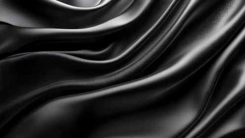 Silky black fabric folds invite a calm, elegant moment