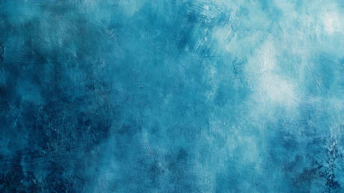 Textured cyan abstract background with layered brush strokes