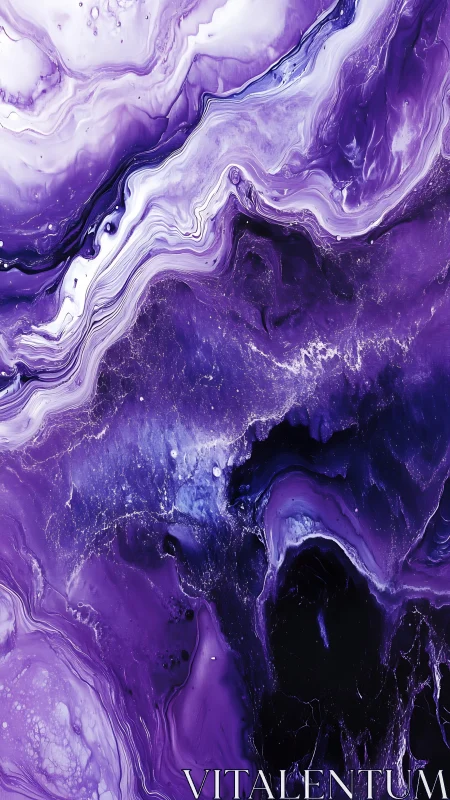 Violet galaxies melt into swirling rivers of cosmic paint