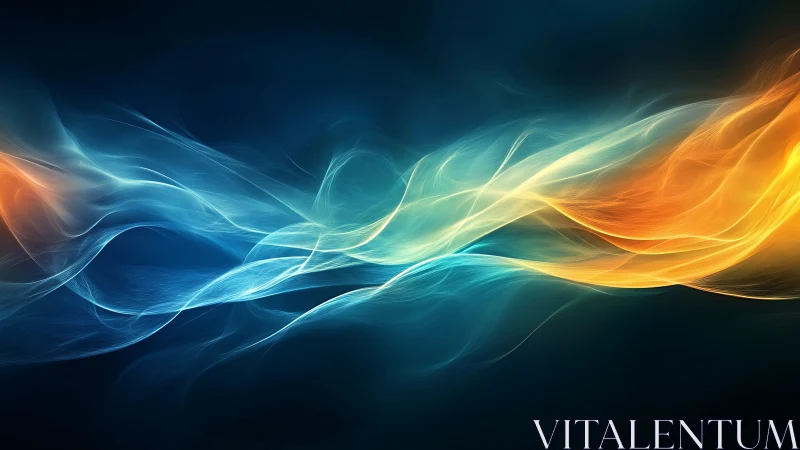 Dual chromatic light streams in dynamic fluid wave motion