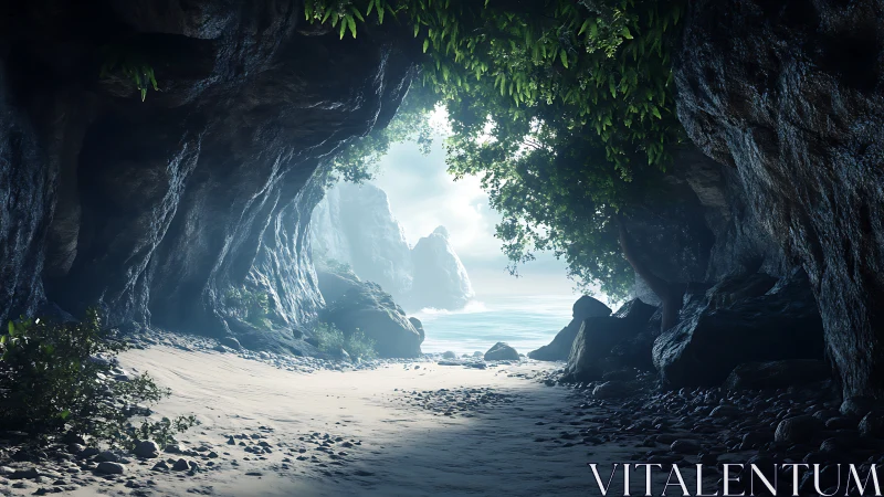 Hidden Cove: Where Stone Meets Sea and Sky.