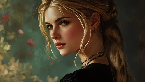 Soft light on a thoughtful woman in painterly calm focus.