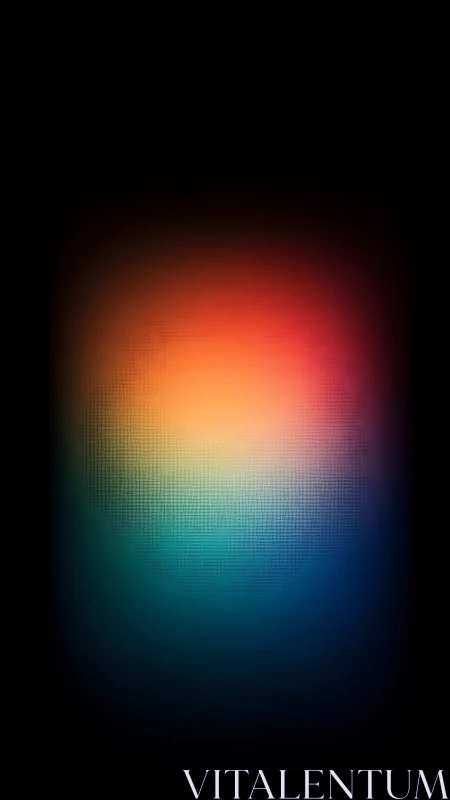 Chromatic gradient bloom renders pixelated light core