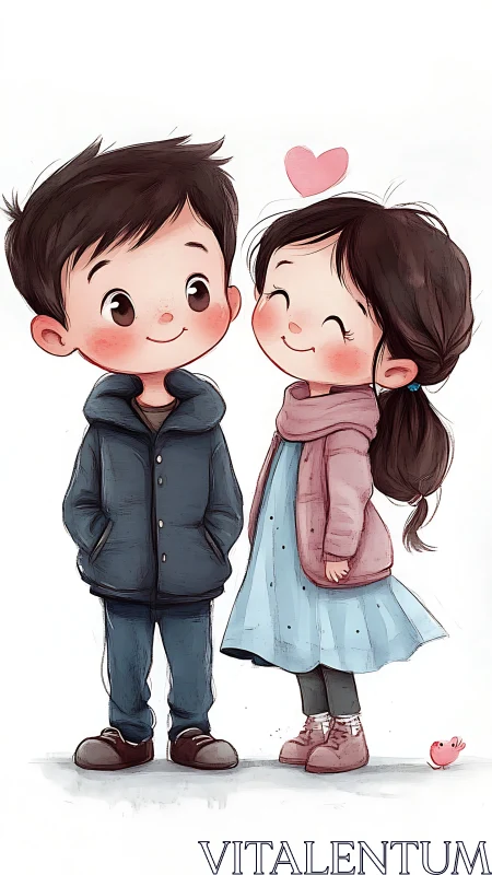 Two Hearts Together: A Sweet Moment of Love.