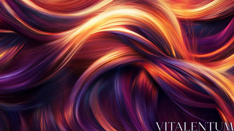 Interwoven luminous strands in warm and cool color gradients.