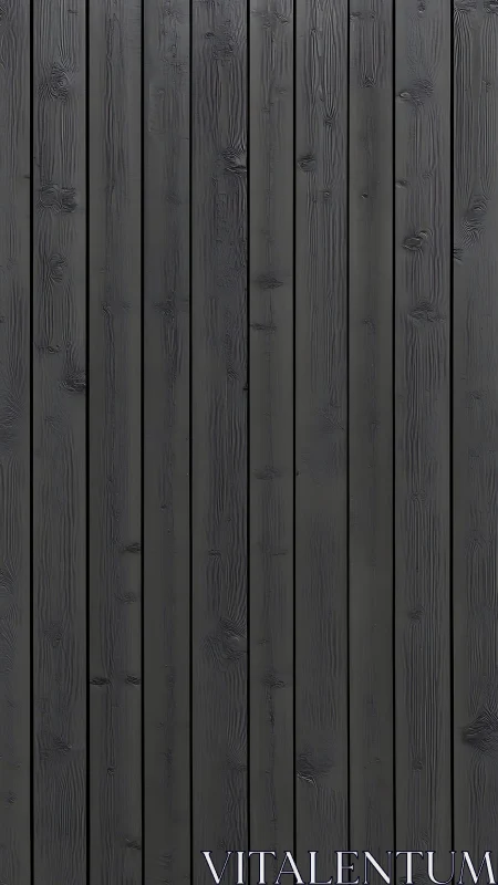 Vertical black wooden planks form a uniform textured wall