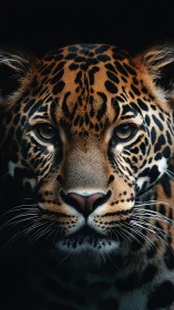 Leopard frontal portraiture with high-key ocular emphasis study.