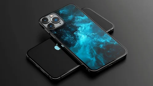 Premium iPhone 12 Pro models displayed with triple camera system