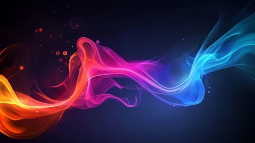 Radiant Energy Waves Dance Across a Luminous Gradient Sky