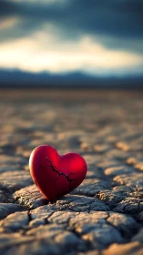 Fractured Heart on Parched Earth: Desolation Study.