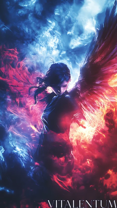 Bifurcated seraphic avatar in thermodynamic chroma vortex.