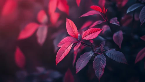 Velvet evening leaves glowing softly in rose light.