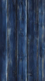 Blue vertical wooden planks with visible grain texture.