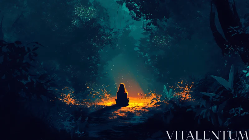 Lone Wanderer Discovers Hidden Radiance Beneath Cavernous Depths