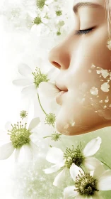 Soft-breathing daydream lets blossoms drift across quiet skin