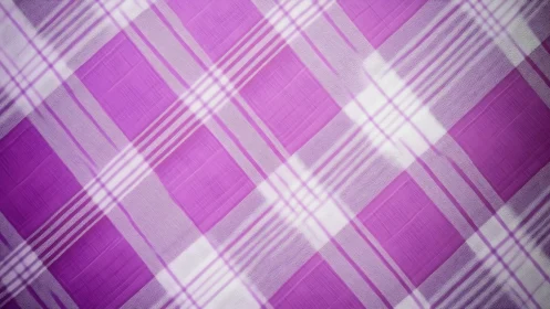 High-key magenta plaid textile pattern with diagonal grid layout