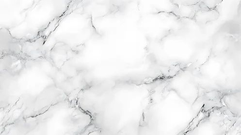 White marble surface shows soft gray veining in close view.