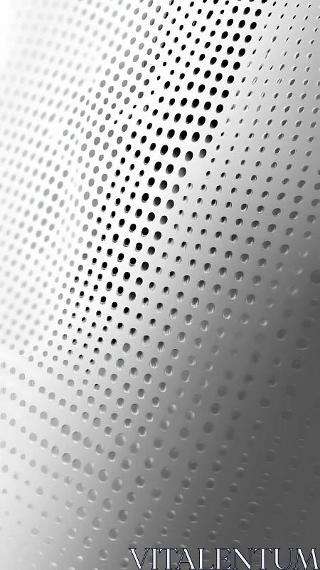 Monochrome gradient field of perforated circular dots pattern.