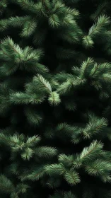 Whispering pine needles choreograph a midnight forest quilt