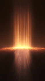 Golden doorway of light spilling across warm wood floor.