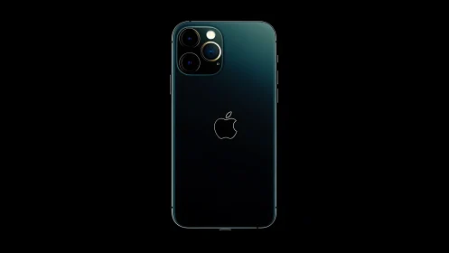 iPhone 11 Pro Max Pacific Blue Rear Camera Module Showcase.