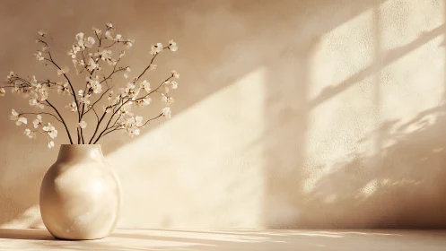 Whispering cherry branches practice quiet light geometry